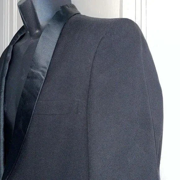 Vtg After‎ Six by Rudofker black tuxedo jacket
